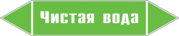 Маркировка трубопровода "чистая вода" (пленка, 252х52 мм) - Маркировка трубопроводов - Маркировки трубопроводов "ВОДА" - vektorb.ru